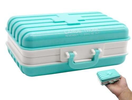 Cute Suitcase Storage Box Travel Tablets Pills Snacks Earrings Organizer Case