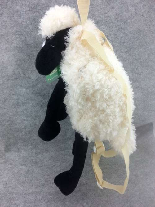 Shaun The Sheep Cute Furry Plush Baby Toddler Kid Backpack Bag