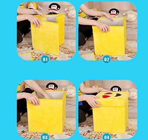 NEW Emoji Storage Box Toys Books Clothes Choose from Round or Square