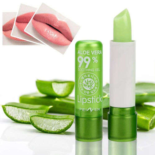 Set of 2 Aloe Vera Color Changing Lipstick 99% Soothing Moisture Lip Balm
