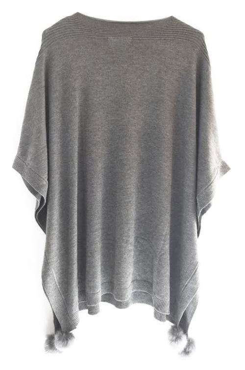 NEW Stylish Women's Pullover Poncho O-Neck Knitted Shimmer Shawl 3 Colors Available