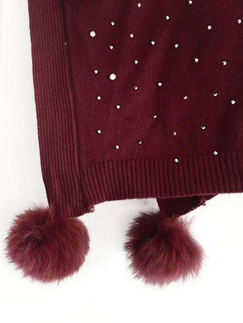 NEW Stylish Women's Pullover Poncho O-Neck Knitted Shimmer Shawl 3 Colors Available