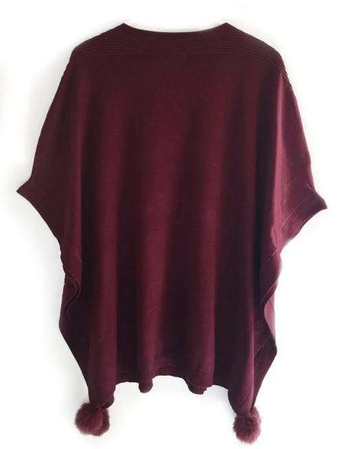 NEW Stylish Women's Pullover Poncho O-Neck Knitted Shimmer Shawl 3 Colors Available