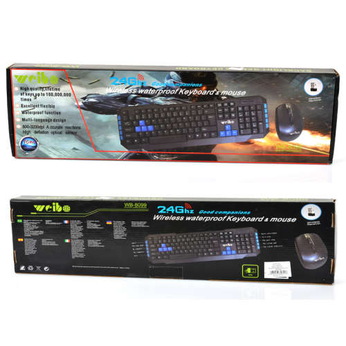 2.4 Ghz Wireless Waterproof Keyboard and Mouse WB-8099