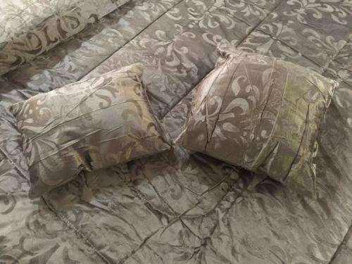 NEW 8 Piece Brown Designer Comforter Set Polyester Queen Size