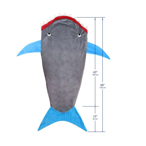 Shark Blanket One size fits all kids and most Adults! 142cm long