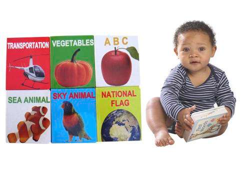 NEW Set of 6 Baby Toddler Kids Books Learning Educational Fun Books