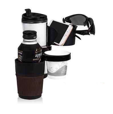 5 In 1 Car Cup Holder for Phone Glasses Versatile Storage Locker