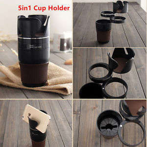 5 In 1 Car Cup Holder for Phone Glasses Versatile Storage Locker