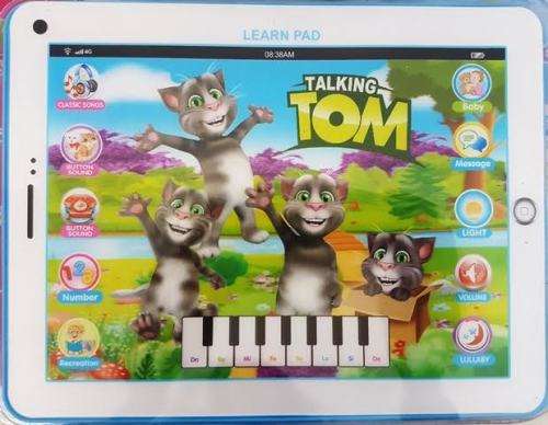 NEW Talking Tom Learn Pad Musical Toy - BLUE or PINK