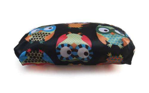 5-Piece Owl Zipper Pouch Bags for Cosmetics, Stationary, Jewelry etc. 5 Bags fit in 1 Bag!