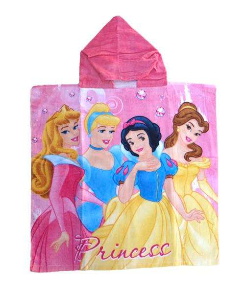 Hooded Kids Towel Choose from Princess or Spiderman Theme 120 x 60 cm
