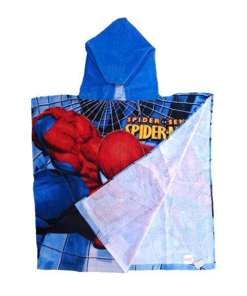 Hooded Kids Towel Choose from Princess or Spiderman Theme 120 x 60 cm