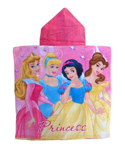 Hooded Kids Towel Choose from Princess or Spiderman Theme 120 x 60 cm