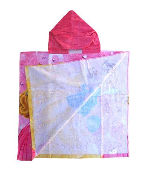 Hooded Kids Towel Choose from Princess or Spiderman Theme 120 x 60 cm
