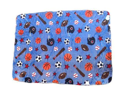 Baby Toddler Travel Soft Blanket Choose from Pink or Blue 150 x 110 cm