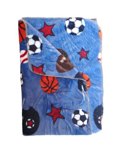 Baby Toddler Travel Soft Blanket Choose from Pink or Blue 150 x 110 cm