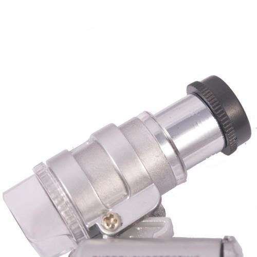 60 X LED Light Microscope Loupe with Currency Detecting