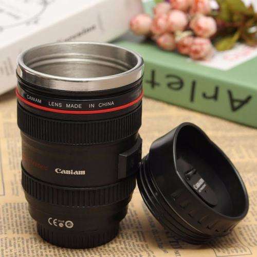 Multi-functional Camera Lens EF 24-105mm USM Shape Cup Mug Travel Thermos