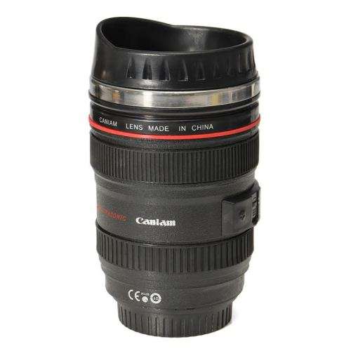 Multi-functional Camera Lens EF 24-105mm USM Shape Cup Mug Travel Thermos