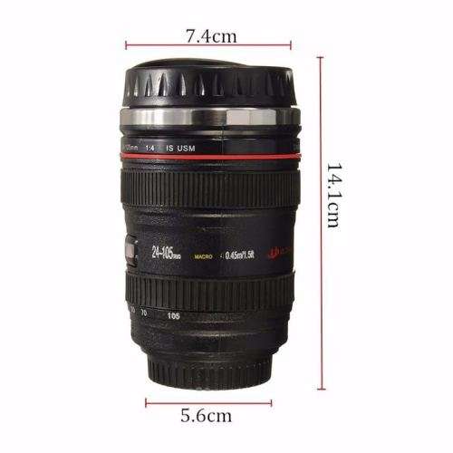 Multi-functional Camera Lens EF 24-105mm USM Shape Cup Mug Travel Thermos