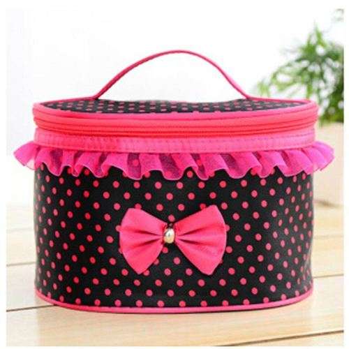 Bow Storage Cosmetic Toiletries Travel Bag