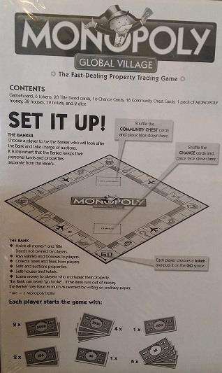 MONOPOLY GLOBAL VILLAGE POKEMON GO BOARD GAME