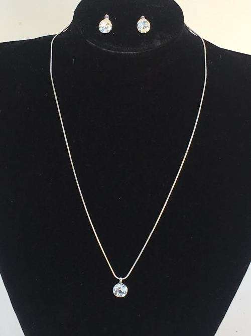 Timeless Jewelry Stud Pendant and Earrings Set