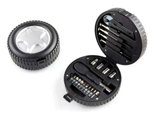 20 Pcs Hand Tools Portable Tyre Shape DIY Tool Kit with screwdrivers and more