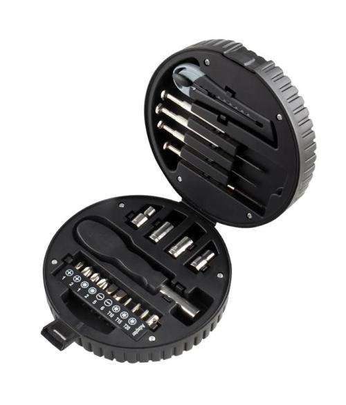 20 Pcs Hand Tools Portable Tyre Shape DIY Tool Kit with screwdrivers and more