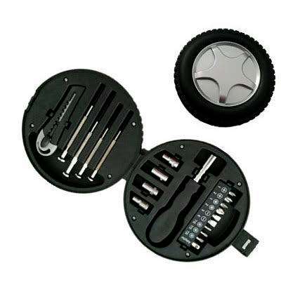 20 Pcs Hand Tools Portable Tyre Shape DIY Tool Kit with screwdrivers and more