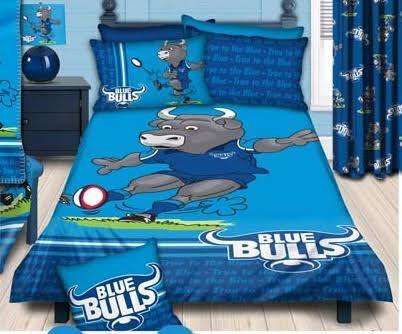 NEW Blue Bulls Single Duvet Cover Set