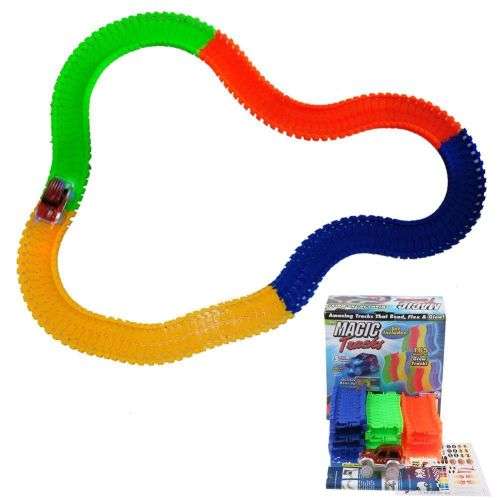 Magic Tracks The Amazing Race track that Can Bend, Flex 11Ft