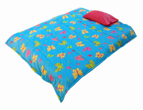 Kids Reversible Butterfly And Polka Dotted Design Single Comforter