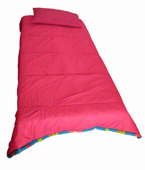 Kids Reversible Butterfly And Polka Dotted Design Single Comforter