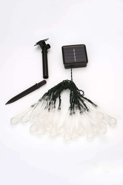 20 LED 5 meter Solar Raindrop Icicle Strip Fairy Light
