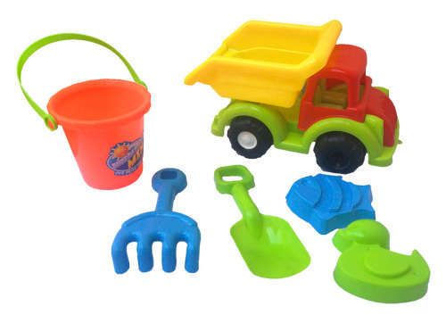Kids 6pc Beach Sand Truck Toy