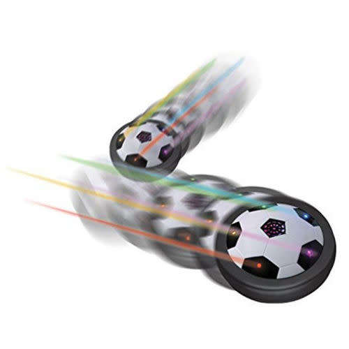 LED Air Power Soccer Football Disk Hover Glide Float Disc Fun Children Game Toys