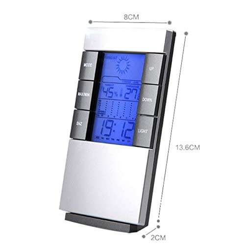 Weather Forecast Clock Indoor Temperature Humidity Alarm Clock
