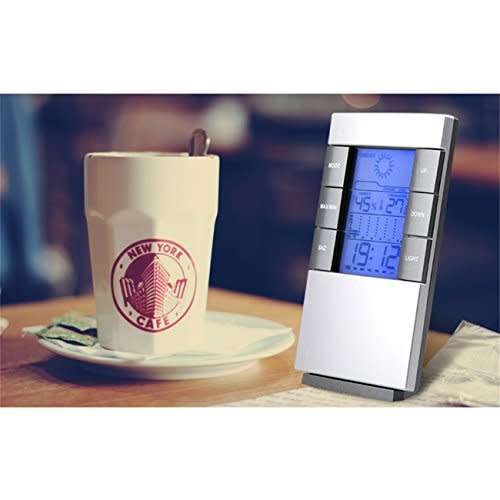 Weather Forecast Clock Indoor Temperature Humidity Alarm Clock