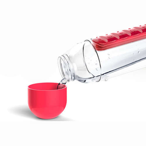 Pill & Vitamin Organizer Water Bottle