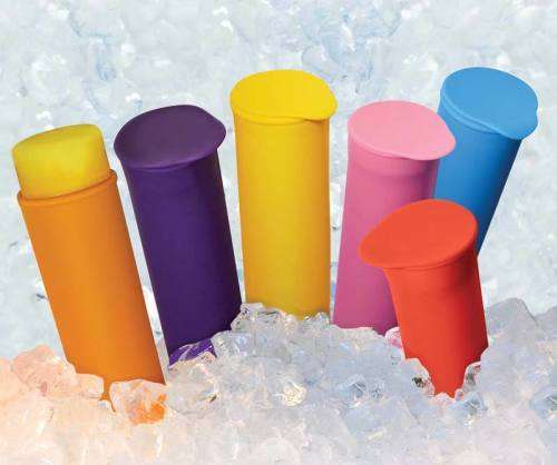 6 Color Blast Ice Pop Makers HANDY GOURMENT Popsicle Silicone Freezer Mold Form