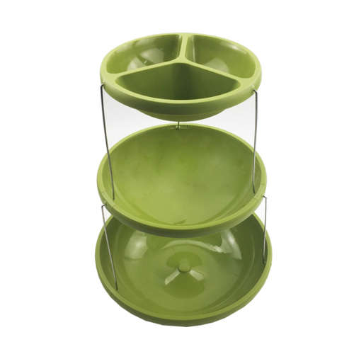 Creative Party Bowl 3 Layer Folding Bowl Cake Fruit Plate Stretch Candy Bowl Kitchen Storage Tray