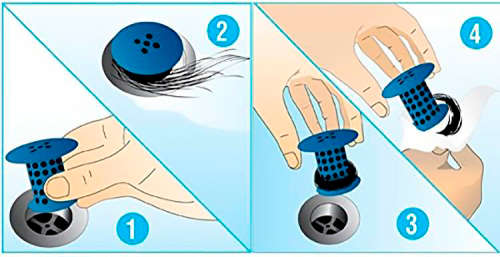 TubShroom Tub Drain Protector Hair Catcher White