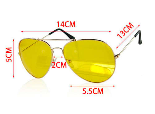 Night View NV Glasses Glare Reduction Glasses Yellow Driving View