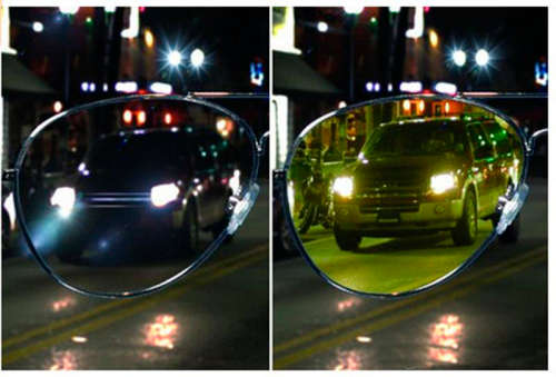 Night View NV Glasses Glare Reduction Glasses Yellow Driving View