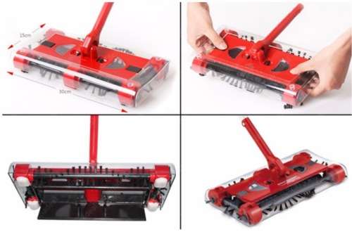 Cordless 360° Swivel Sweeper G6 Quad-Brush Wireless Rechargeable