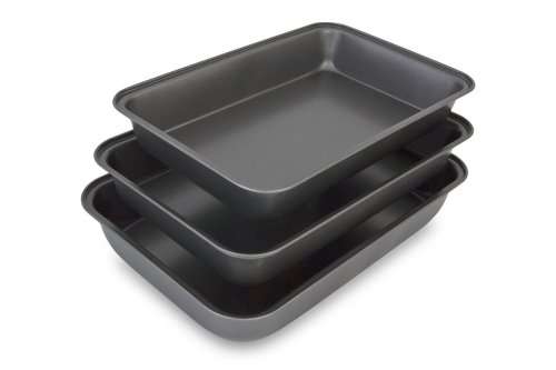 Set of 3 Pieces Roasting Baking Dishes Rectangular Shape