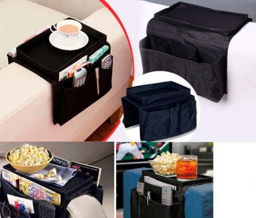 Arm Rest Organizer Remote Control Holder For Sofas, Couches and Chairs