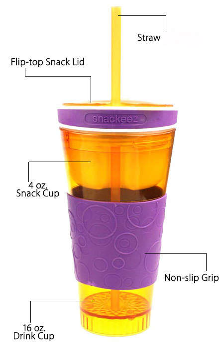 Snackeez 2-in-1 Snack & Drink Cup